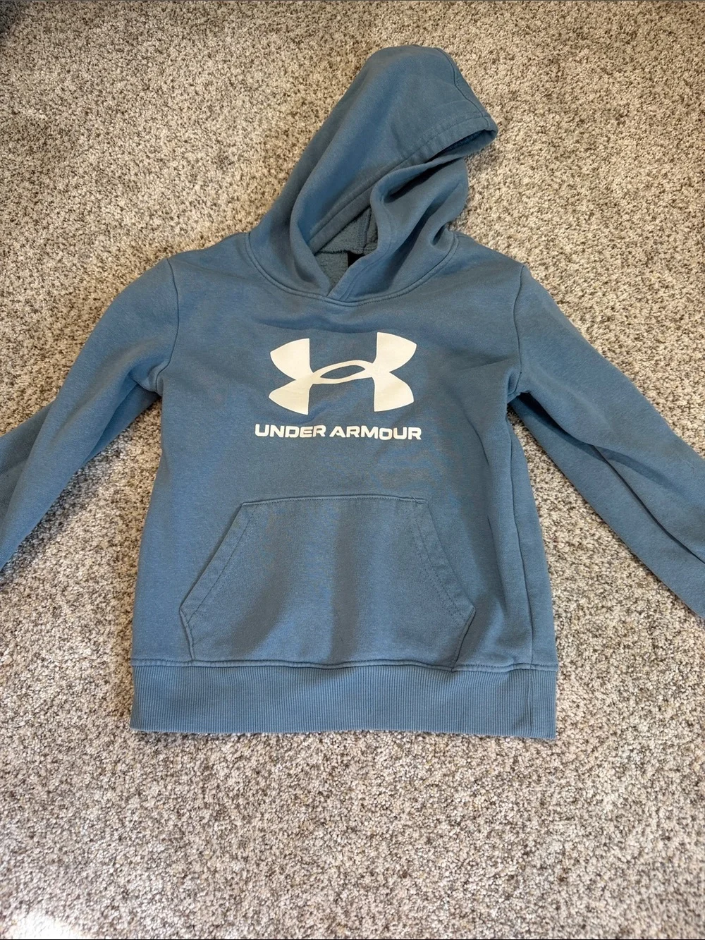 Under Armour Boys Slate Blue Fleece Hoodie Jogger Set Size 5